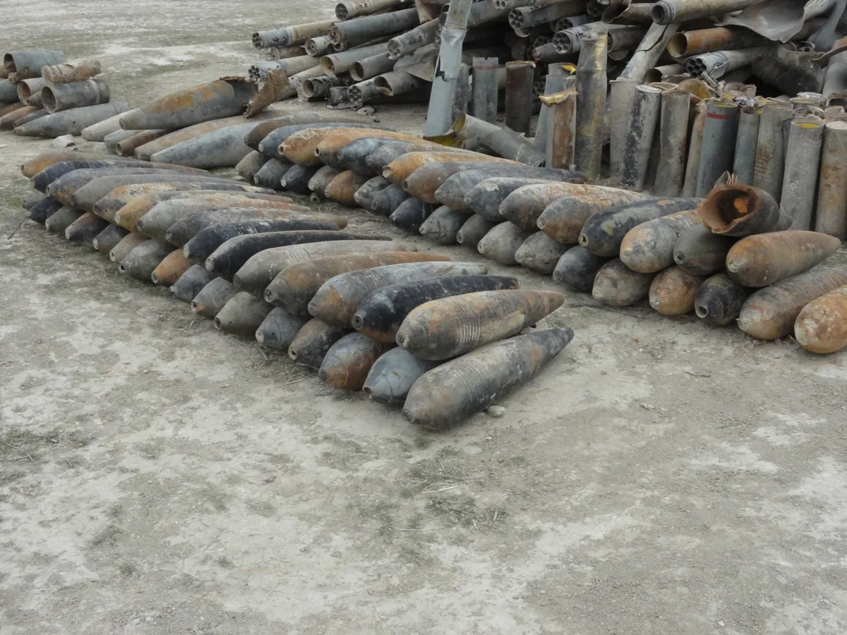 Xızıda 78 ədəd partlamamış hərbi sursat aşkar edilib