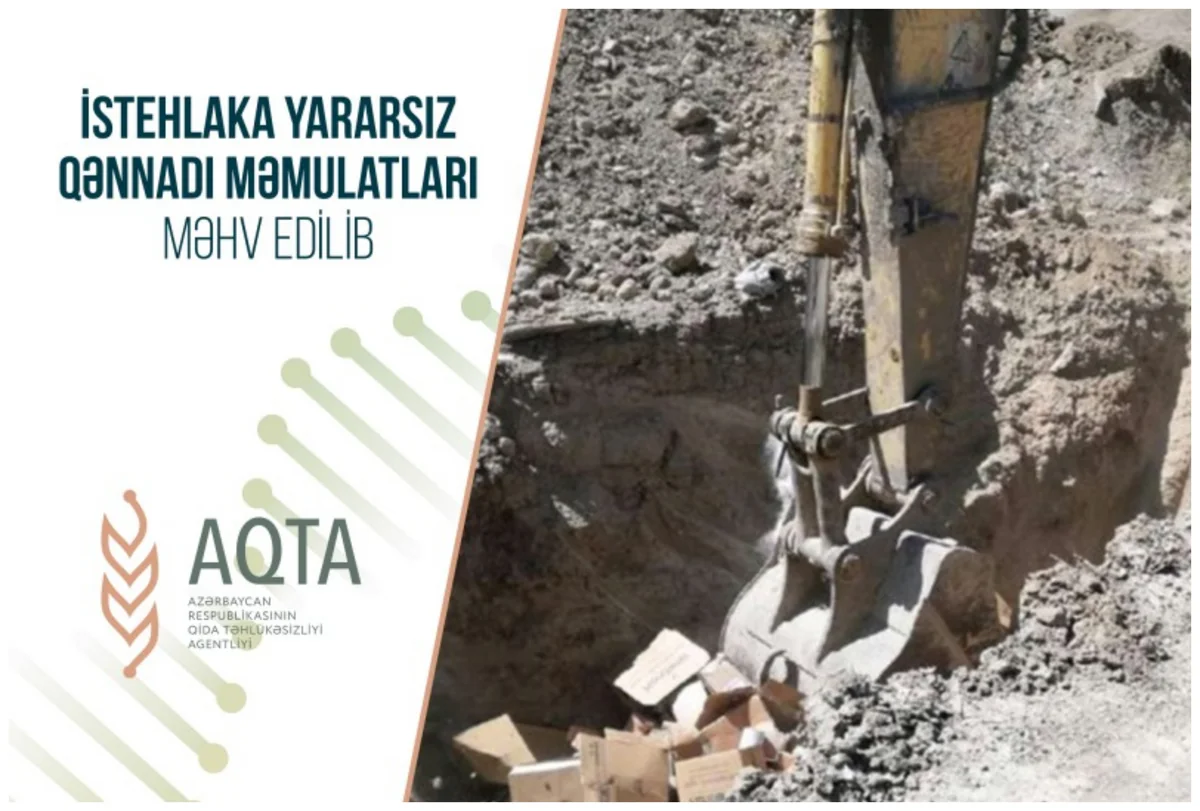 İstehlaka yararsız qənnadı məmulatları məhv edilib