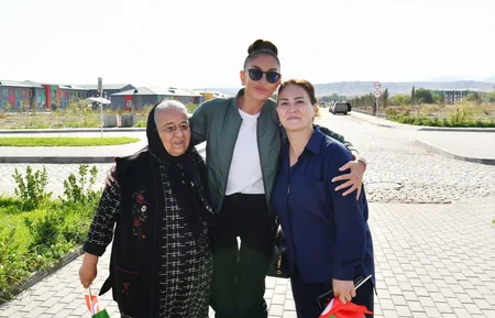 Ilham Aliyev, Mehriban Aliyeva meet with Aghali village residents