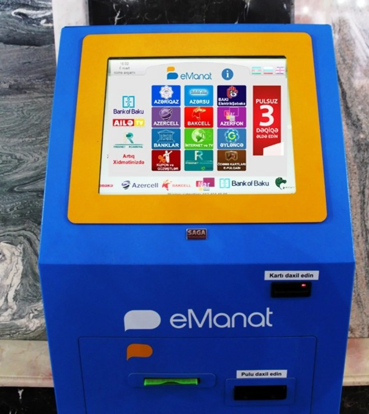 ​“E-manat”ın ödəmə terminalından oğurluq olub