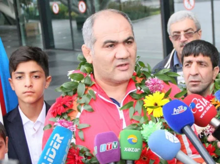 Hacı Əliyev: “Azərbaycan güləş tarixində ilkə imza atdığımıza görə çox şadam”