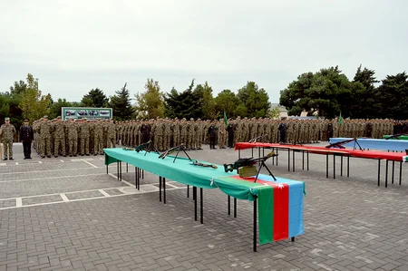 Hərbi liseydə andiçmə mərasimi keçirilib