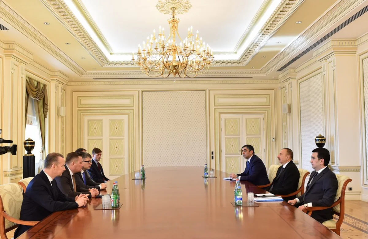 President Ilham Aliyev received delegation led by Estonian public administration minister