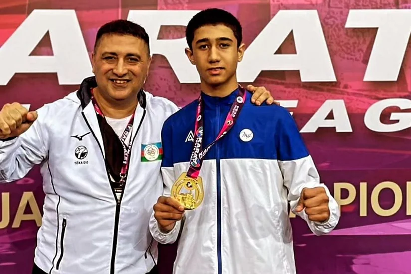 Azərbaycanın karateçisi Liqa yarışında çempion olub