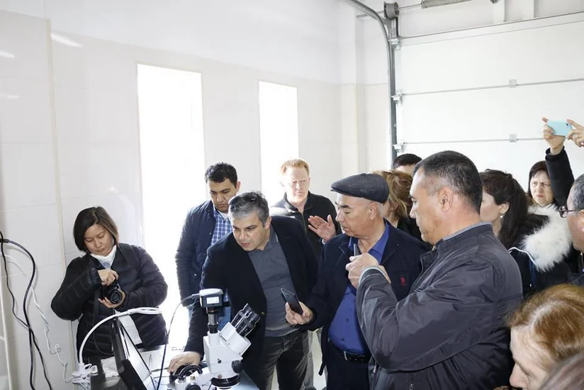 CAREC ölkələrinin nümayəndələri Gürcüstan-Azərbaycan sərhədindəki gömrük məntəqəsi ilə tanış olublar - FOTOLAR