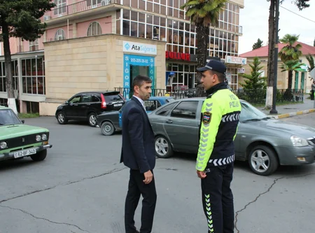 Zaqatalada piyada keçidlərindən istifadə etməyənlər barəsində inzibati tədbirlər görülüb