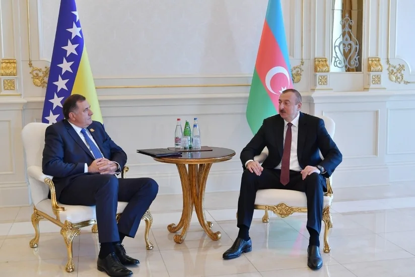 President Ilham Aliyev met with Chairman of Presidency of Bosnia and Herzegovina Milorad Dodik