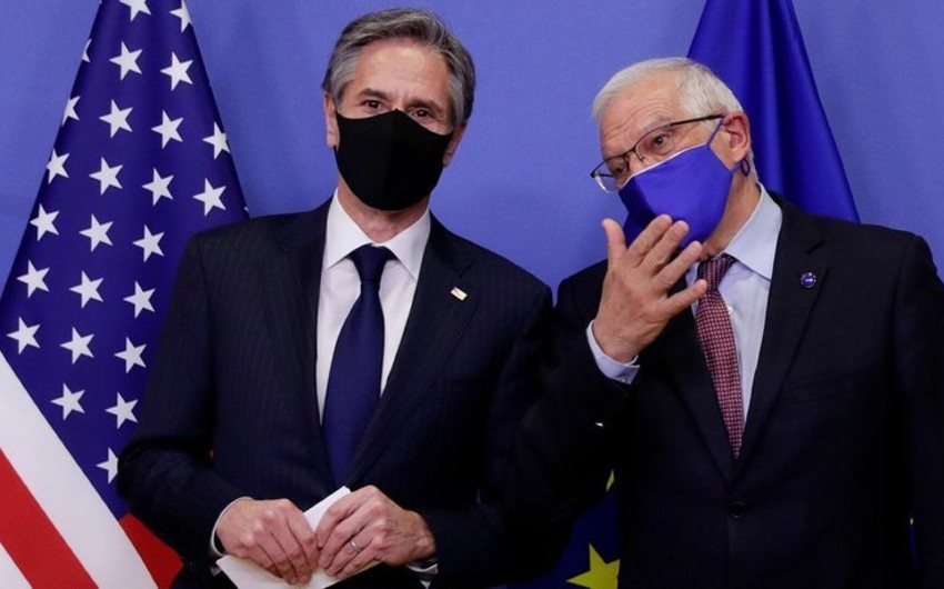 Blinken və Borrell Ukrayna ətrafındakı vəziyyəti müzakirə ediblər