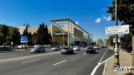 Bakının Fətəli xan Xoyski prospektində təmir yekunlaşıb
