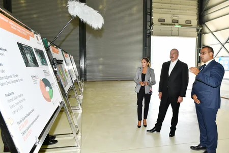 İlham Əliyev və Mehriban Əliyeva “Grand-Agro İnvitro” MMC-nin müəssisəsi ilə tanış olub