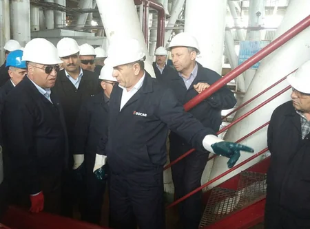 Azneft rəhbərliyi qəza baş verən platformada fəsadların aradan qaldırılması işlərilə tanış olub