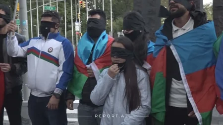 Azerbaijani youth holds protest rally in New York
