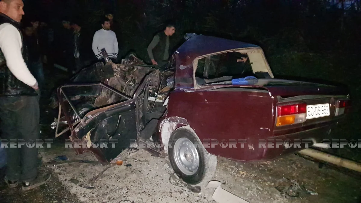 Göyçayda 3 avtomobil toqquşub, ölən var
