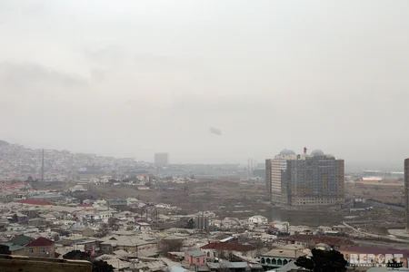 Bakının qarlı mənzərəsi - FOTOREPORTAJ