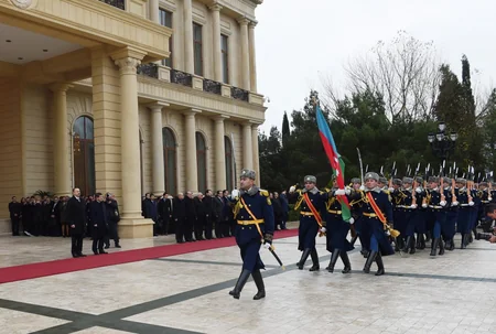 ​Official welcoming ceremony of Ahmet Davutoglu held