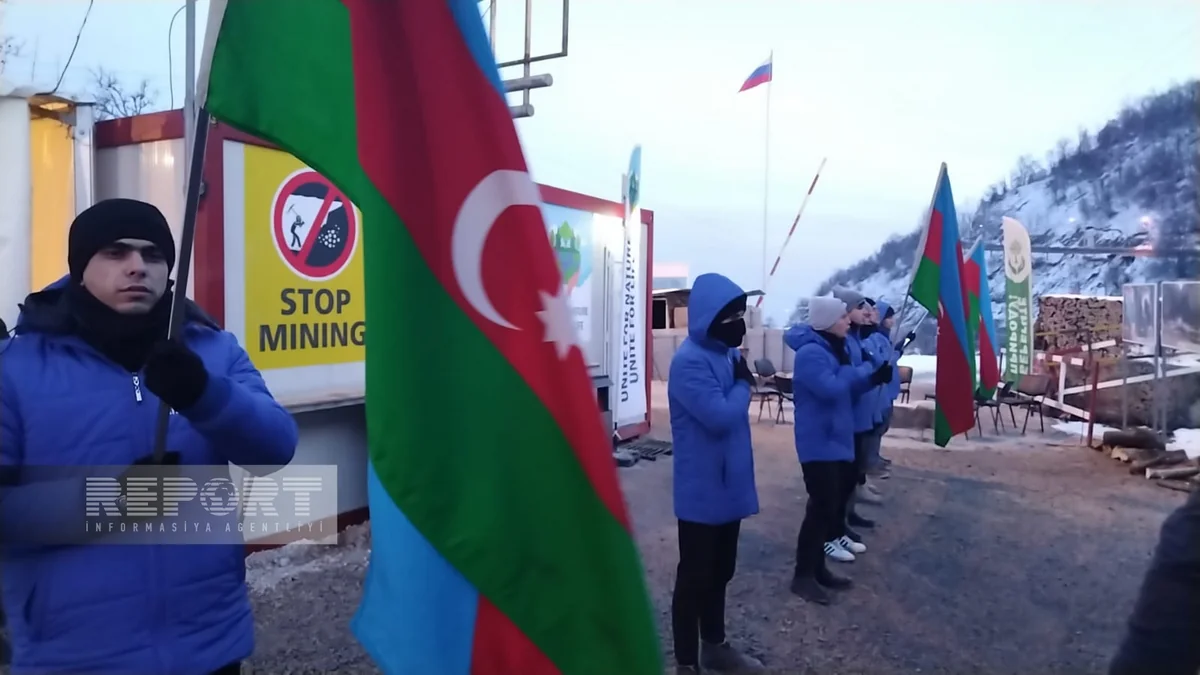 Protest rally on Khankandi-Lachin road enters its 35th day