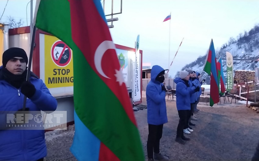 Xankəndi-Laçın yolunda aksiya 35 gündür davam edir