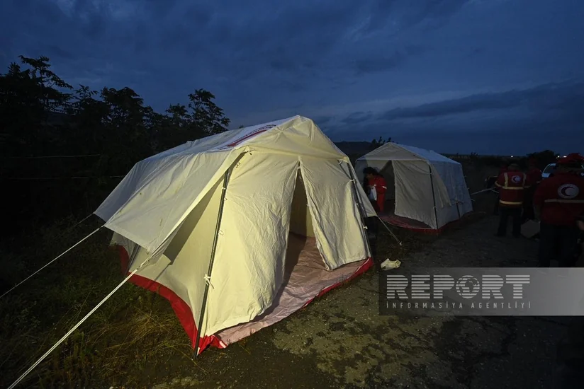 Azərbaycan Qızıl Aypara Cəmiyyətinin əməkdaşları Ağdam-Xankəndi yolunda gecələyəcəklər