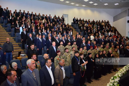 Ağstafada Ata vəsiyyəti və inamlı Zəfər mövzusunda tədbir baş tutub