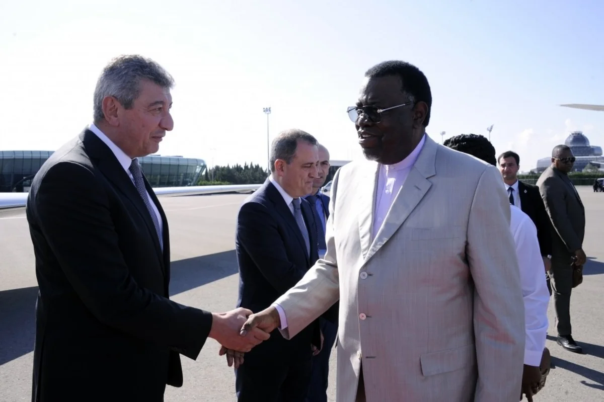 Namibiya Prezidentinin Azərbaycana səfəri başa çatıb