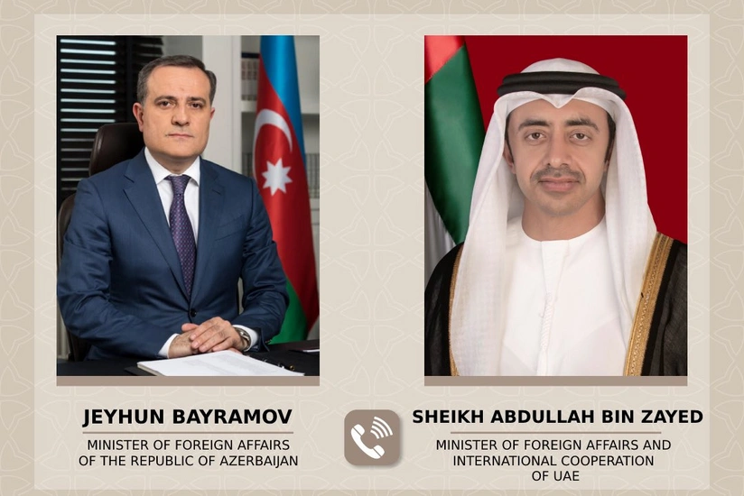 Azerbaijani, UAE FMs hold phone conversation