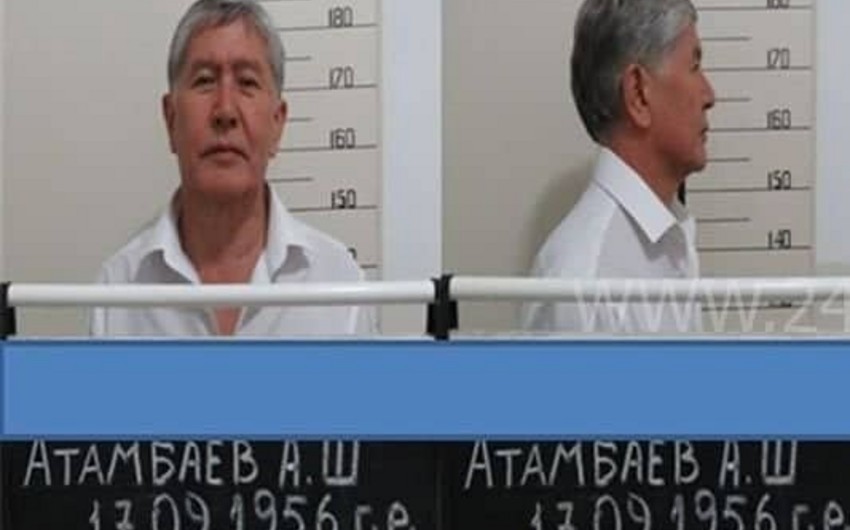Almazbek Atambayevin cinayət işi üçün çəkilən fotosu yayılıb - FOTO