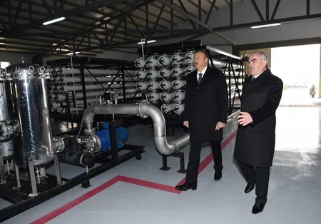 President Ilham Aliyev inaugurates drinking water supply and sewage systems in Julfa and surrounding villages