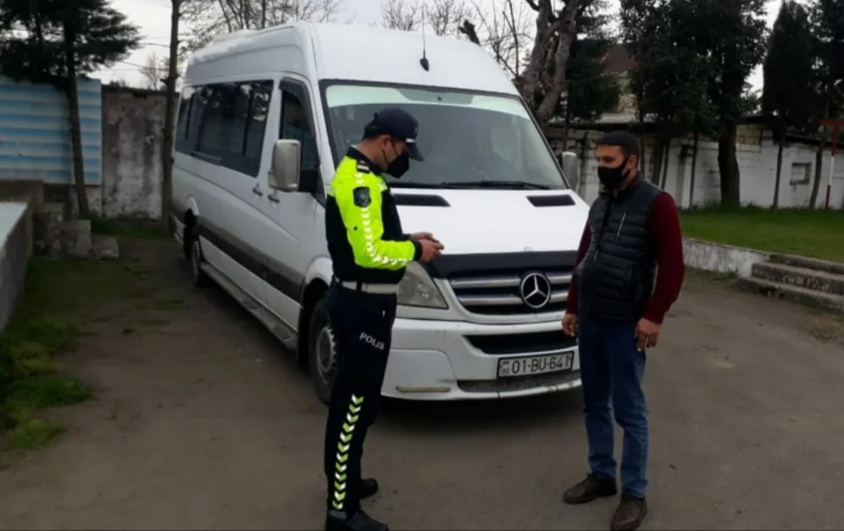Astarada karantini pozan mikroavtobus sürücüsü aşkarlandı