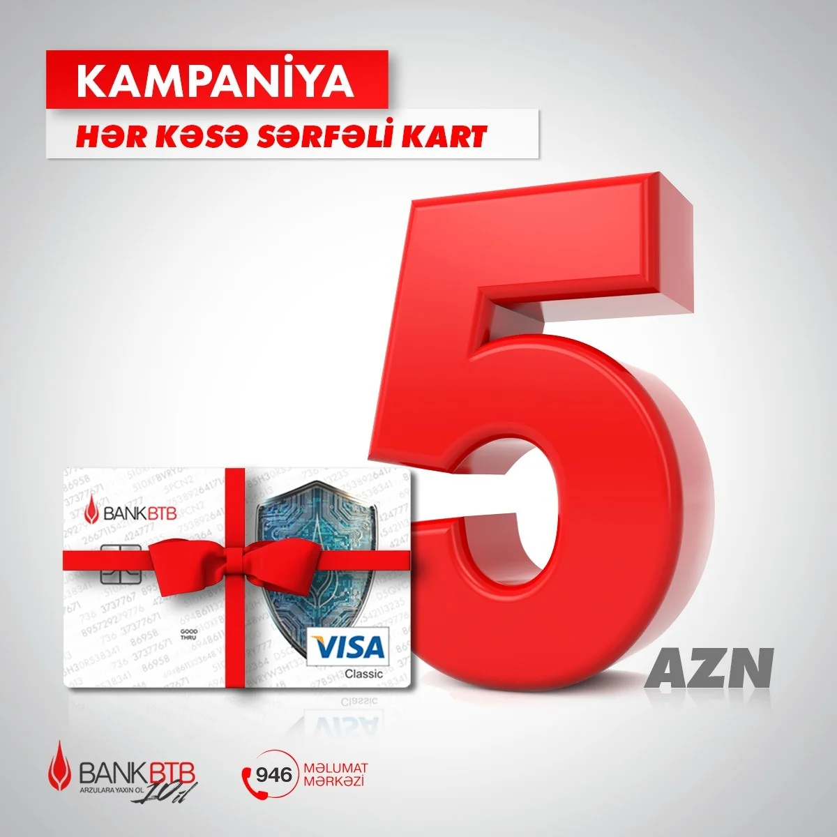 “Bank BTB” “Hər kəsə sərfəli kart” kampaniyasına start verir