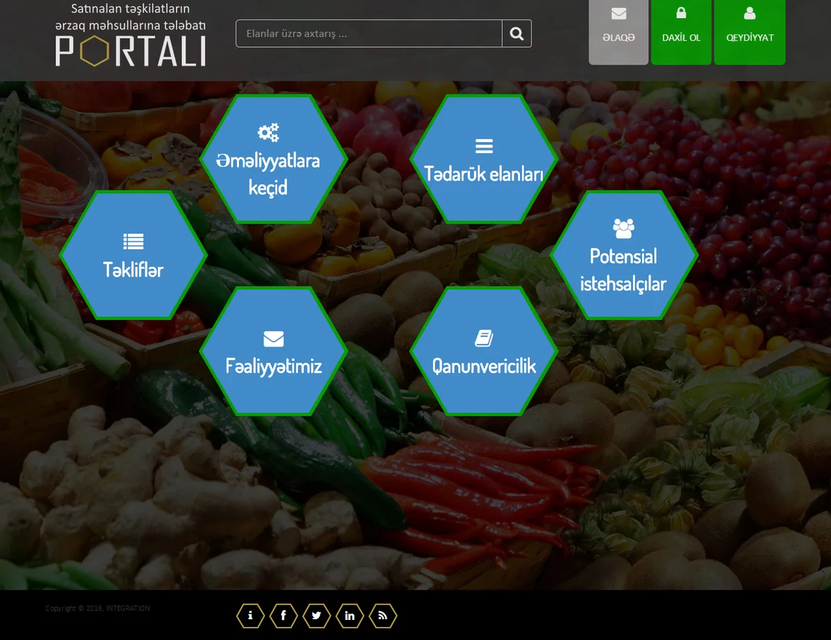 Azərbaycanda ərzaq məhsullarına tələbatla bağlı portal yaradılıb