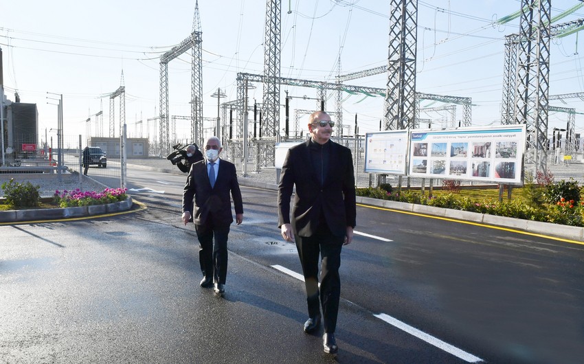 President Aliyev inaugurates reconstructed Yashma substation