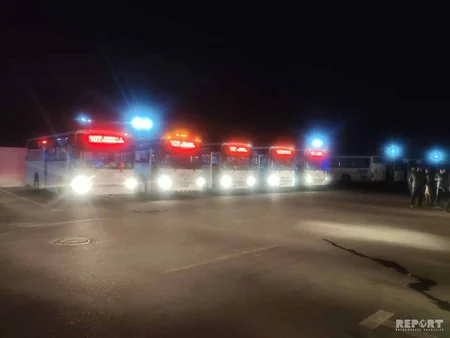 Bakı kəndlərinə işləyən avtobuslar dezinfeksiya olunur - FOTO - VİDEO