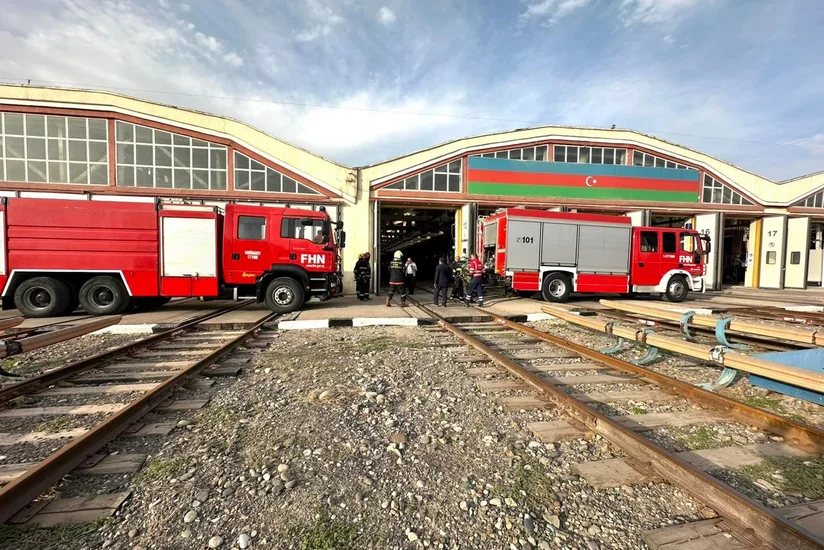 Metroda yanğınla bağlı təlim keçirilib