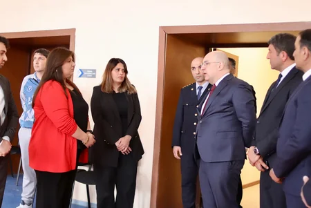 Şahin Bağırov Tovuz Regional Voleybol Klubunun üzvləri ilə görüşüb