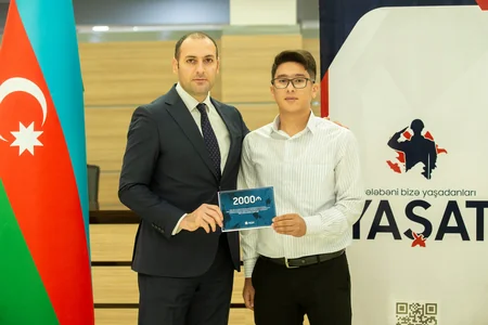 “YAŞAT” tələbə adını qazanmış şəhid övladlarına 2000 manat pul mükafatı təqdim edib 