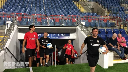 Neftçi Bney Yehuda ilə oyunöncəsi son məşqinə çıxıb