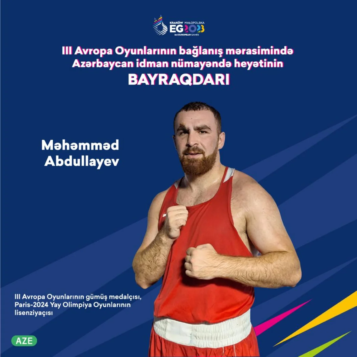 III European Games: Standard-bearer of Azerbaijani delegation at closing ceremony defined