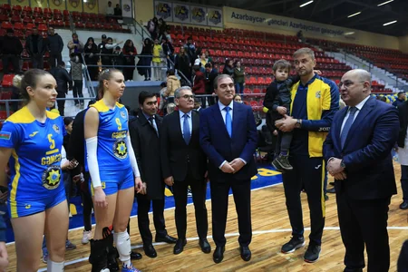 Voleybol üzrə Azərbaycan çempionatında daha bir oyun keçirilib