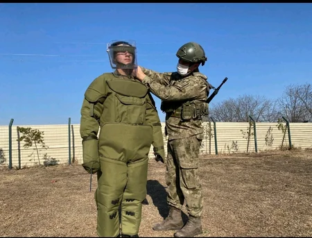 Turkish specialists hold training on mine action for Azerbaijani soldiers