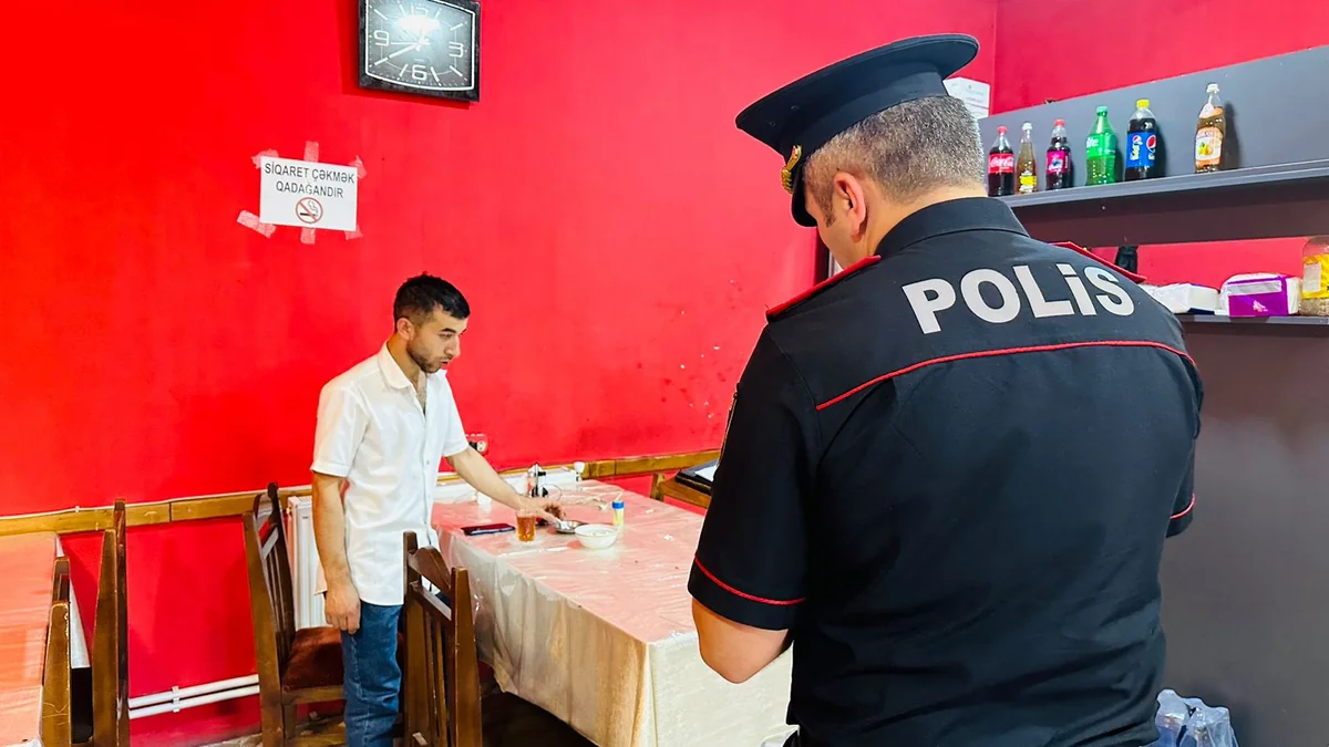 Balakəndə qapalı məkanda siqaret çəkənlər inzibati məsuliyyətə cəlb edilib 