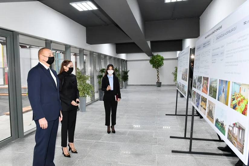Prezident və birinci xanım Tədris və Xidmət Kompleksinin açılışında iştirak ediblər