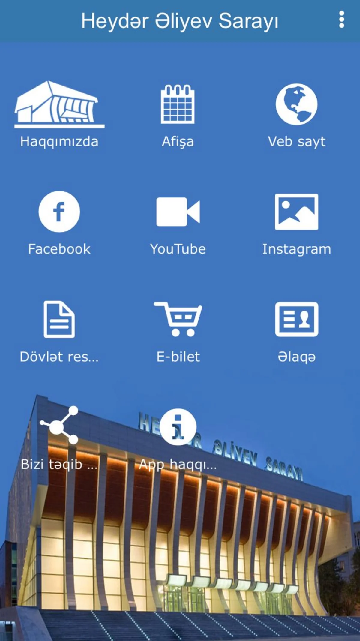 Heydər Əliyev Sarayı mobil tətbiqini istifadəyə verib