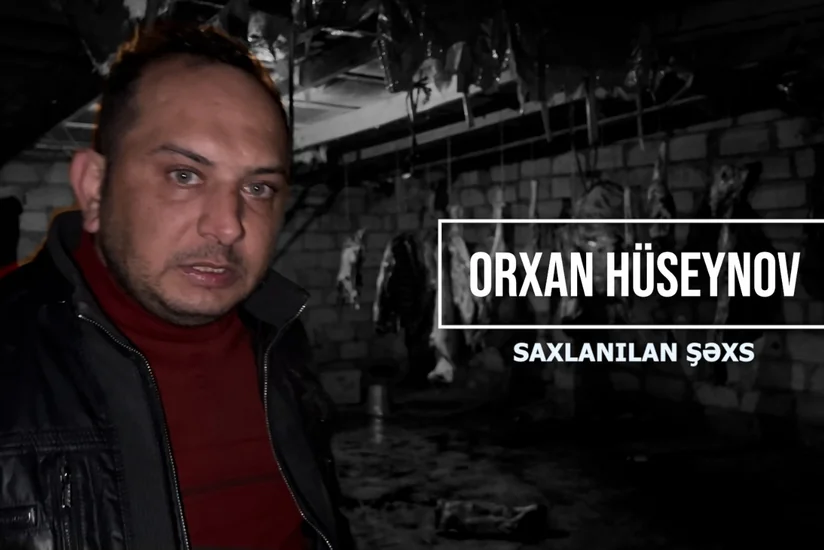 Polis ölü at və eşşək əti satan şəxsi saxlayıb