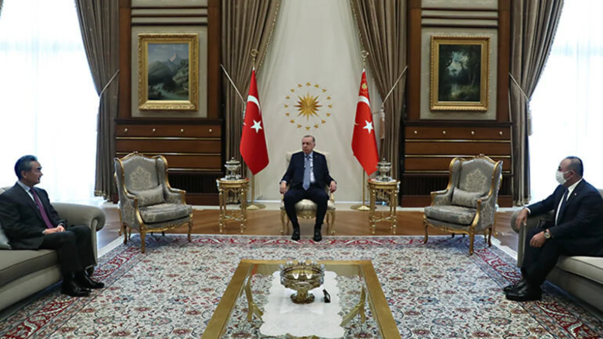 Ərdoğan Çinin xarici işlər naziri ilə görüşüb