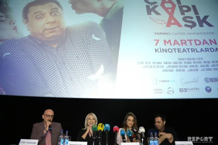 CinemaPlusda “Çat Kapı Aşk” filmi ilə bağlı mətbuat konfransı keçirilib