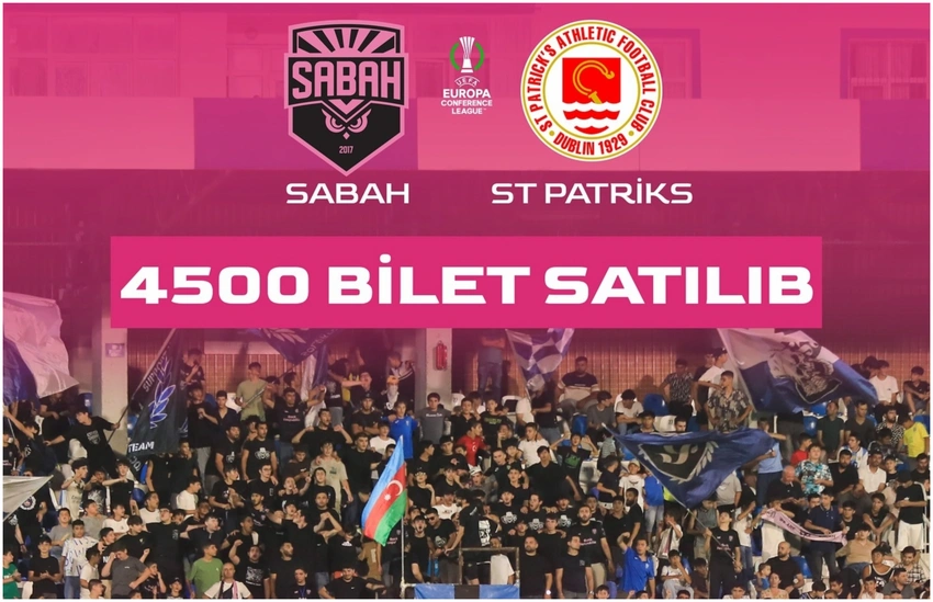 Konfrans Liqası: Sabah - Sent Patriks Atletik matçına indiyədək 4500 bilet satılıb
