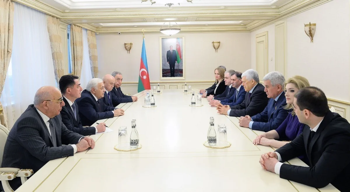 Oqtay Əsədov Dağıstan Xalq Məclisinin sədri ilə görüşüb