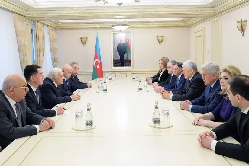 Oqtay Əsədov Dağıstan Xalq Məclisinin sədri ilə görüşüb