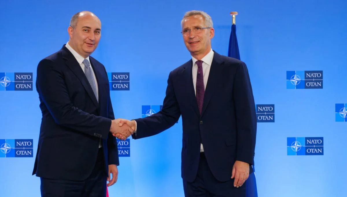 NATO Baş katibi Gürcüstanın müdafiə naziri ilə görüşüb