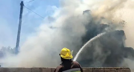 Şərurda həyətyanı sahədə yanğın olub